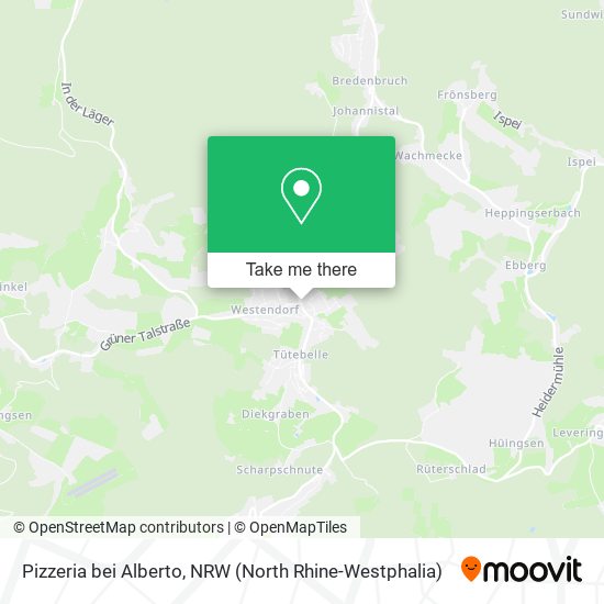 Pizzeria bei Alberto map
