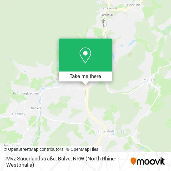 Карта Mvz Sauerlandstraße, Balve