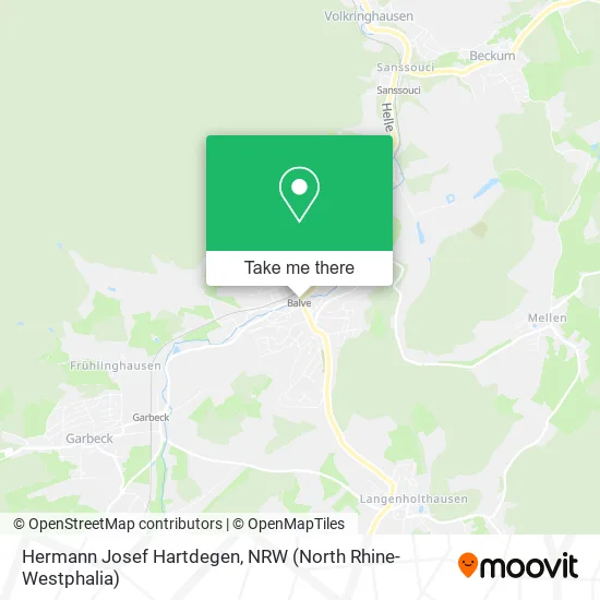 Карта Hermann Josef Hartdegen