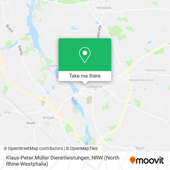 Klaus-Peter Müller Dienstleistungen map