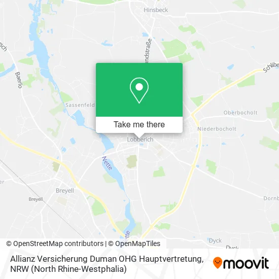 Карта Allianz Versicherung Duman OHG Hauptvertretung