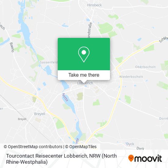 Tourcontact Reisecenter Lobberich map
