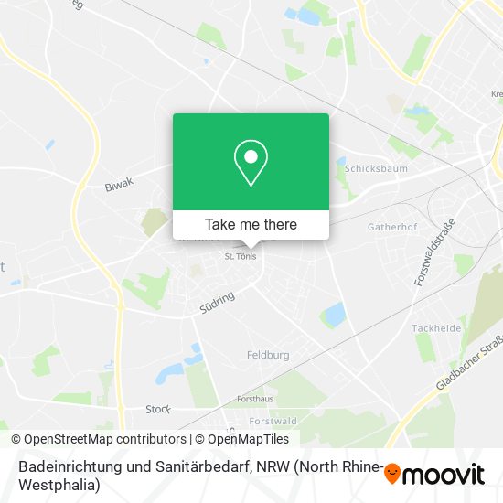 Badeinrichtung und Sanitärbedarf map