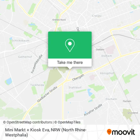 Карта Mini Markt + Kiosk Eva