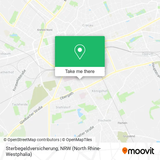 Карта Sterbegeldversicherung