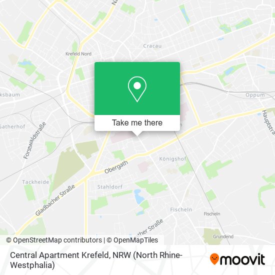 Central Apartment Krefeld map