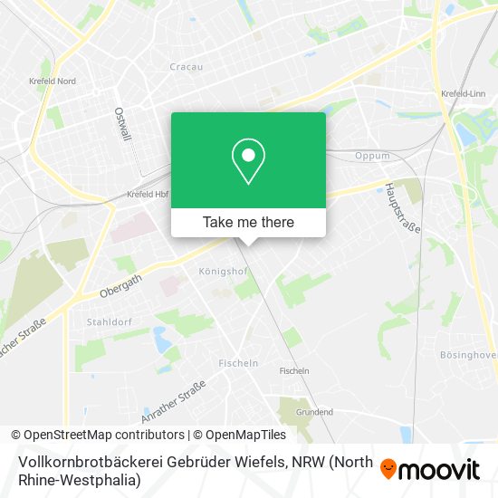 Vollkornbrotbäckerei Gebrüder Wiefels map