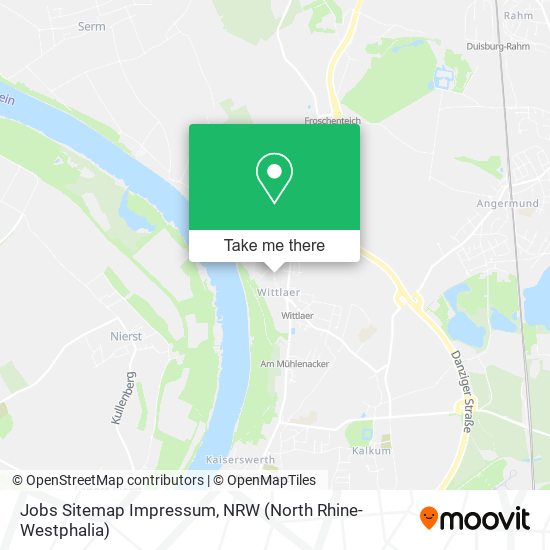 Jobs Sitemap Impressum map