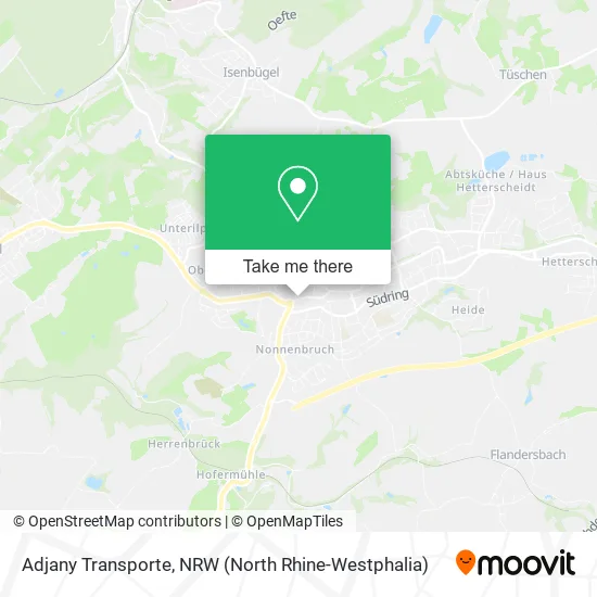 Карта Adjany Transporte