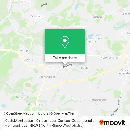 Карта Kath.Montessori-Kinderhaus, Caritas-Gesellschaft Heiligenhaus