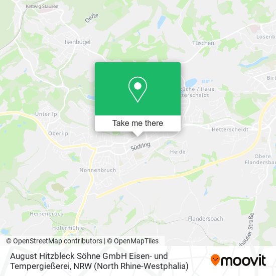 August Hitzbleck Söhne GmbH Eisen- und Tempergießerei map
