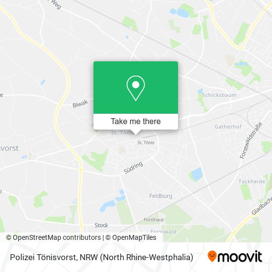 Polizei Tönisvorst map