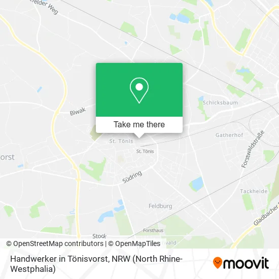 Карта Handwerker in Tönisvorst