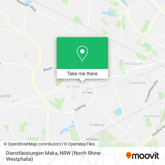 Dienstleistungen Maka map
