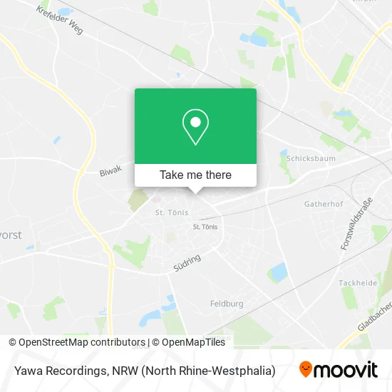Yawa Recordings map