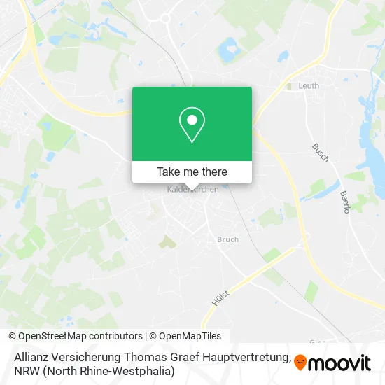 Карта Allianz Versicherung Thomas Graef Hauptvertretung