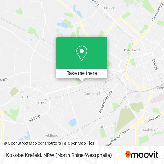 Kokobe Krefeld map