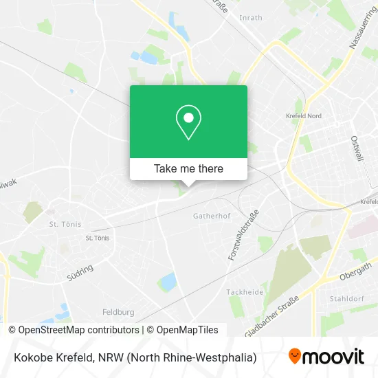 Kokobe Krefeld map