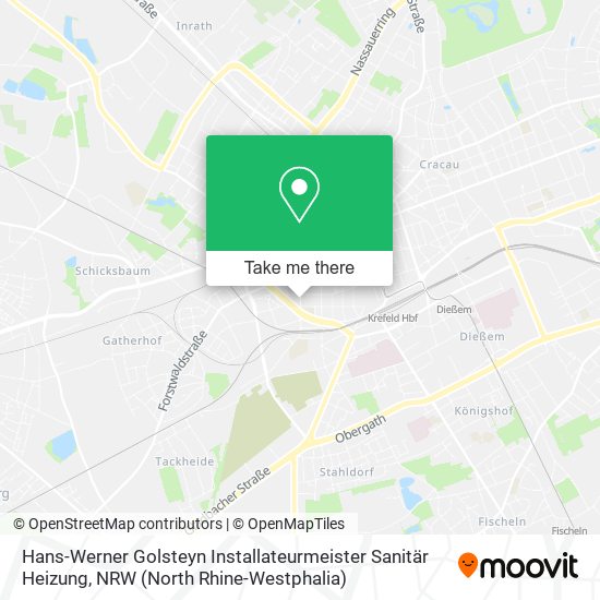 Hans-Werner Golsteyn Installateurmeister Sanitär Heizung map