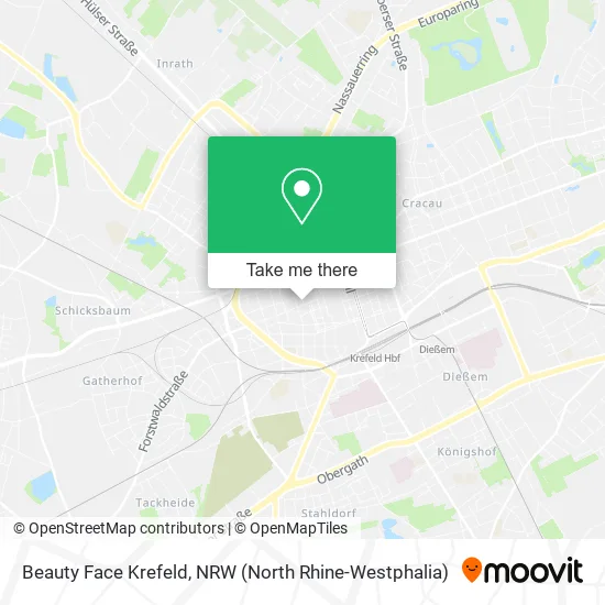 Beauty Face Krefeld map