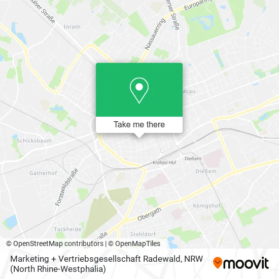 Карта Marketing + Vertriebsgesellschaft Radewald