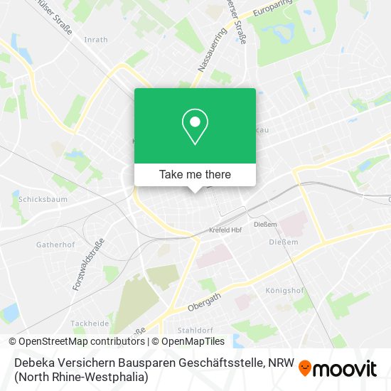 Debeka Versichern Bausparen Geschäftsstelle map