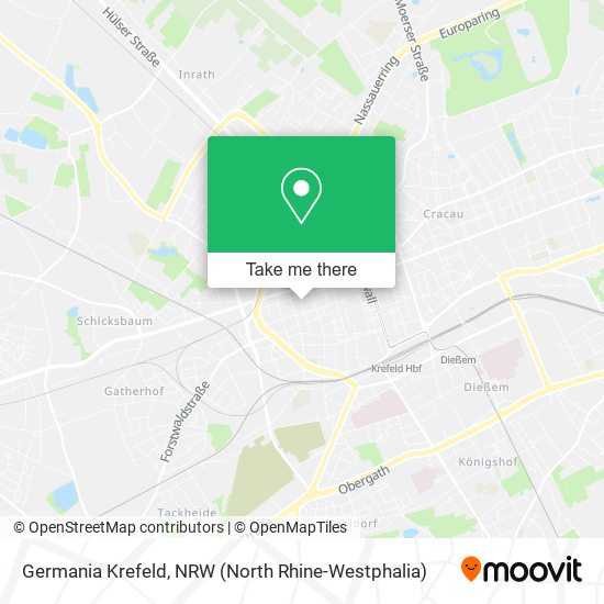 Germania Krefeld map