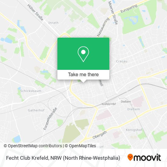 Fecht Club Krefeld map