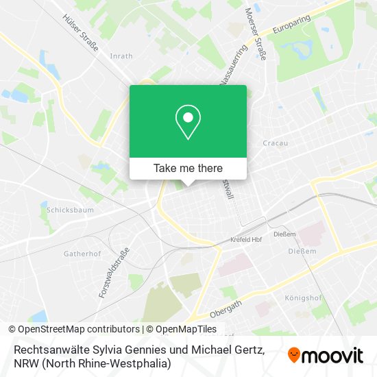 Rechtsanwälte Sylvia Gennies und Michael Gertz map