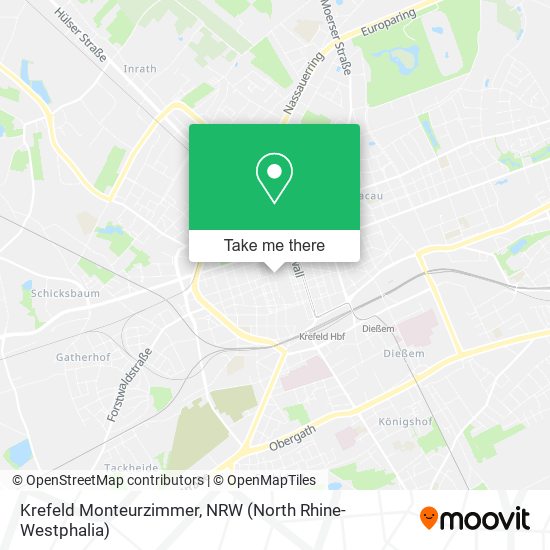 Krefeld Monteurzimmer map