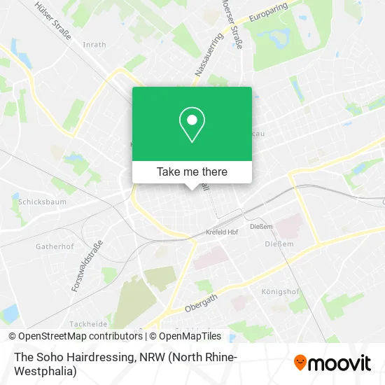 Карта The Soho Hairdressing