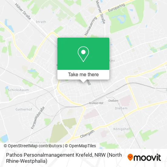 Карта Pathos Personalmanagement Krefeld