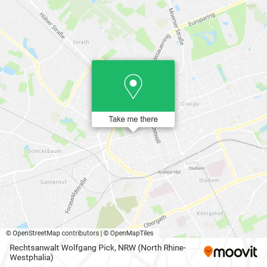 Карта Rechtsanwalt Wolfgang Pick