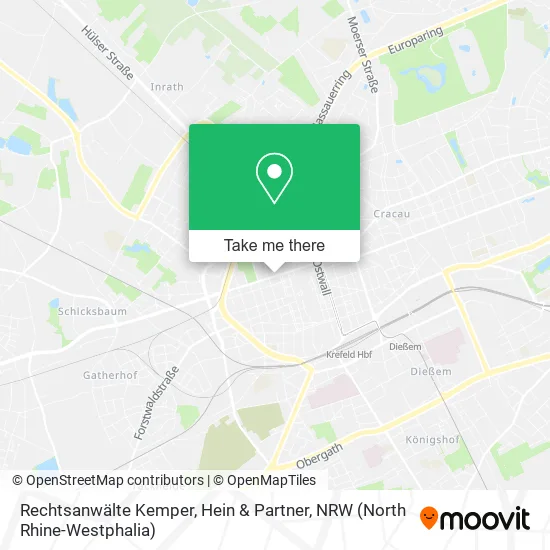 Карта Rechtsanwälte Kemper, Hein & Partner