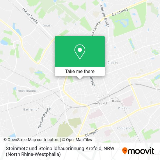 Steinmetz und Steinbildhauerinnung Krefeld map
