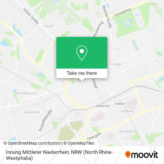 Innung Mittlerer Niederrhein map