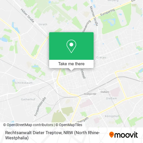 Карта Rechtsanwalt Dieter Treptow