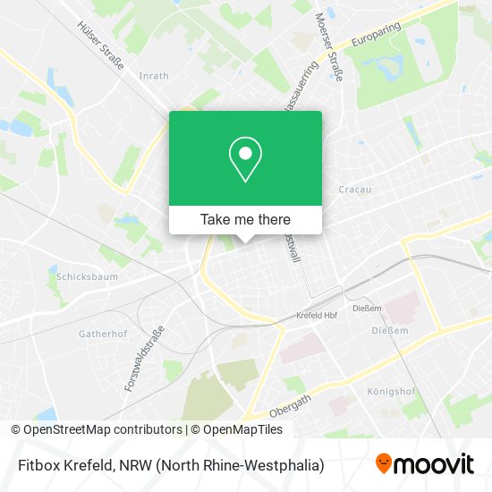 Fitbox Krefeld map