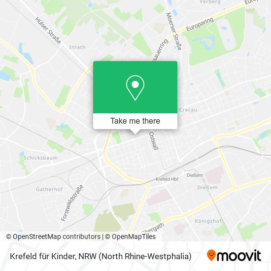 Карта Krefeld für Kinder