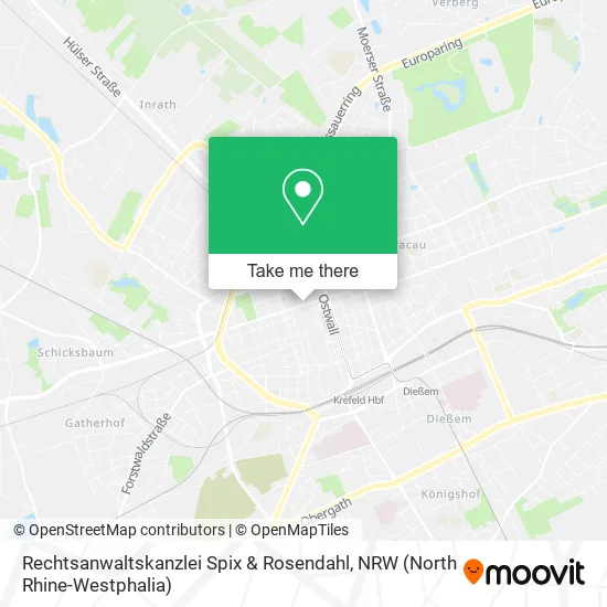 Карта Rechtsanwaltskanzlei Spix & Rosendahl