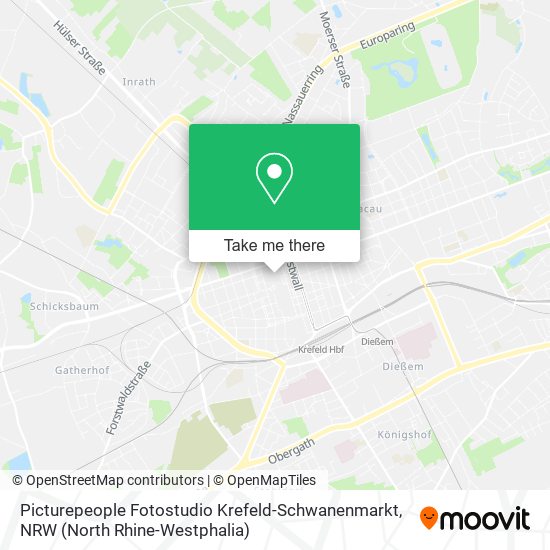 Picturepeople Fotostudio Krefeld-Schwanenmarkt map
