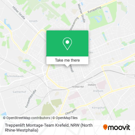 Treppenlift Montage-Team Krefeld map