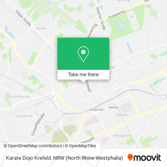 Карта Karate Dojo Krefeld