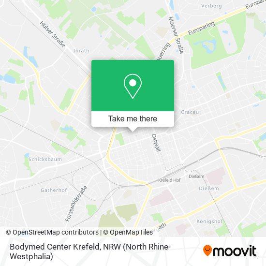 Bodymed Center Krefeld map