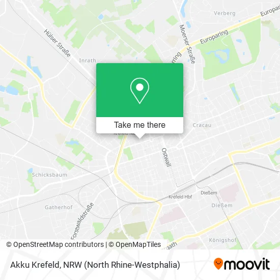 Карта Akku Krefeld