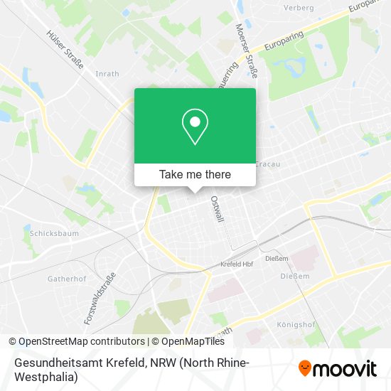 Gesundheitsamt Krefeld map
