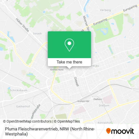 Карта Pluma Fleischwarenvertrieb