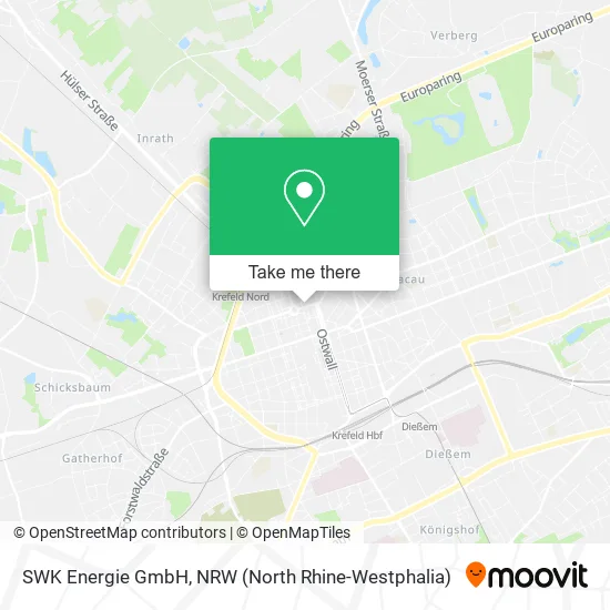 Карта SWK Energie GmbH