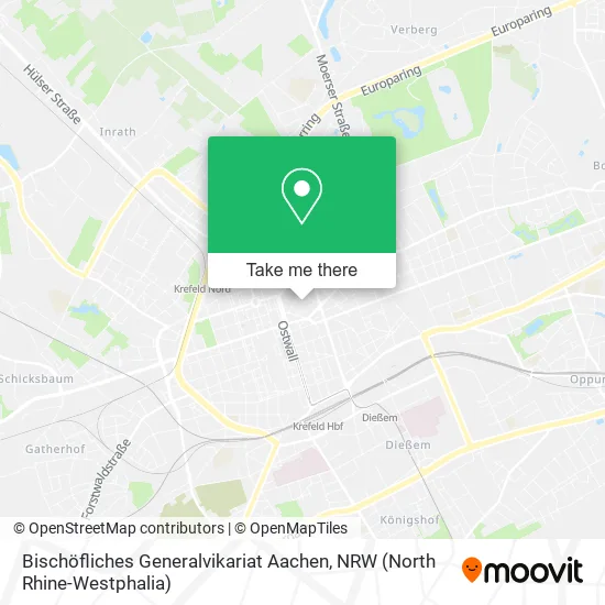 Карта Bischöfliches Generalvikariat Aachen