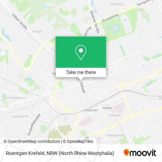 Карта Roentgen Krefeld